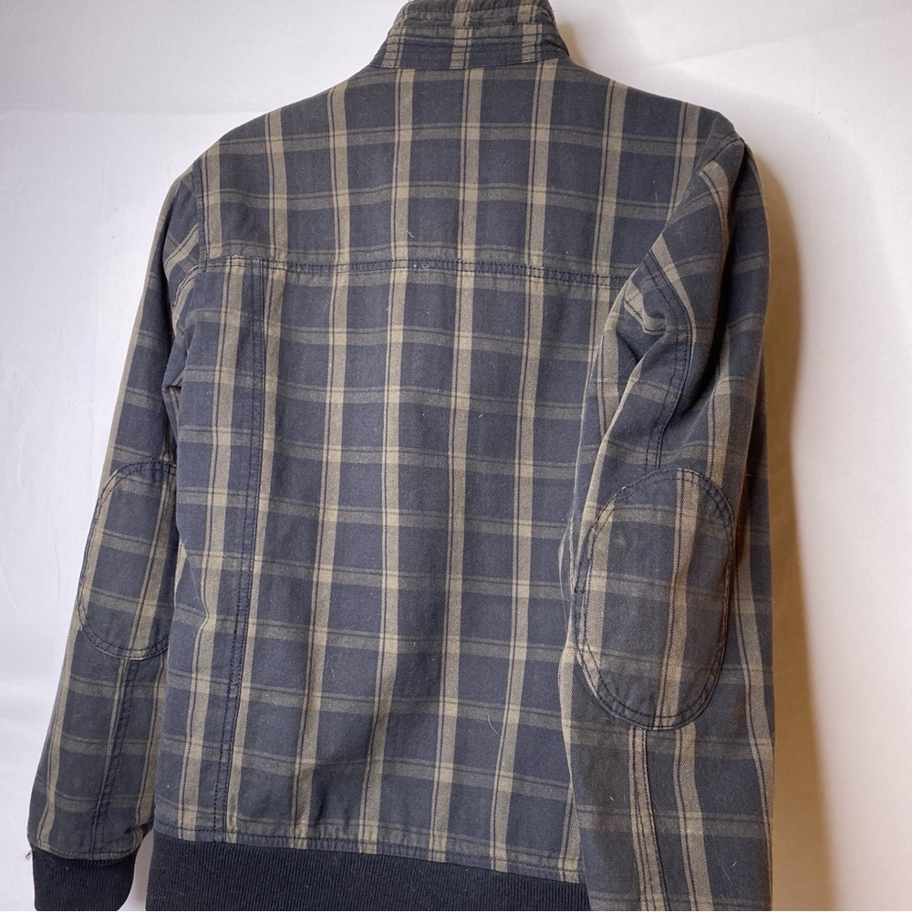 Pull & Bear Retro Plaid Bomber Jacket Coat Y2k Re… - image 7